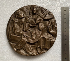 Bronze Relief. Plakette. Bild