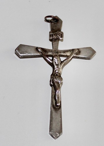 Altes kreuz wohl - altes, versilbert
