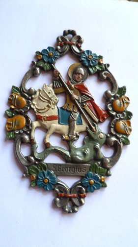 Vintage alter zinnanhänger - vintage,