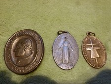 3 St. alte  Pilgermedaillen